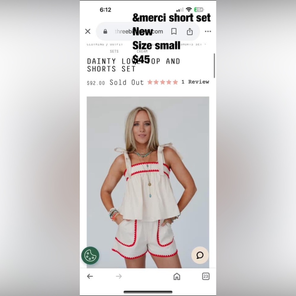 &merci short set